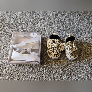 Infant 3-6 Month Cheetah And New Dress Shoes, New